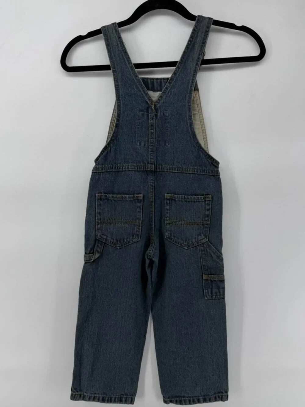 Genuine Kids OshKosh Denim Overalls Toddler Size 4T Blue Jeans Bibs Carpenter